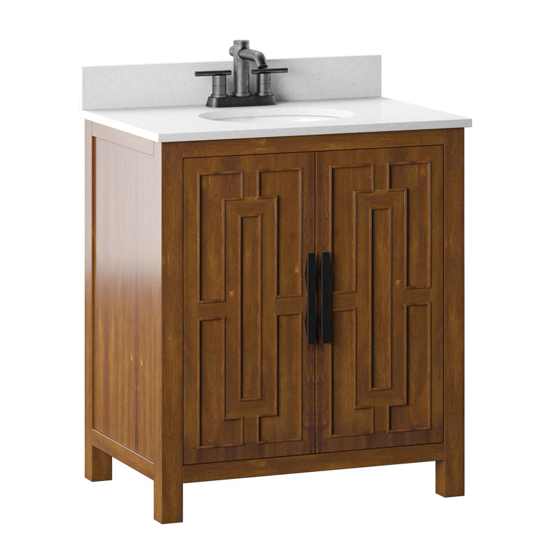 Etta Avenue™ Casandra 29.88'' Single Bathroom Vanity with Ceramic Top
